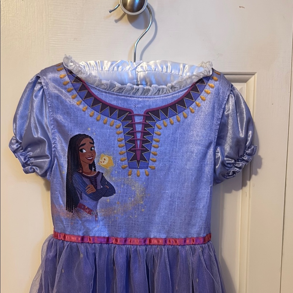 Wish Purple and Pink Nightgown with Ruffle Trim